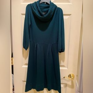 Alyx Cowl Neck Dress in Teal